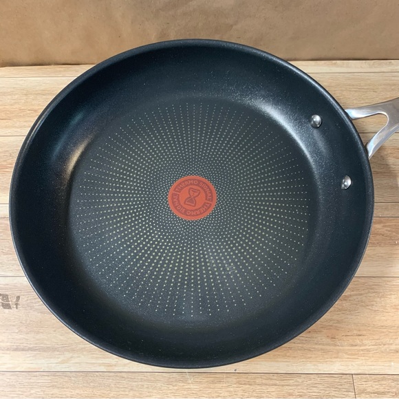 New! Jamie Oliver Tefal Cooks Direct 10” 12” Fry Pan Frying Set Stainless Steel - Picture 4 of 7